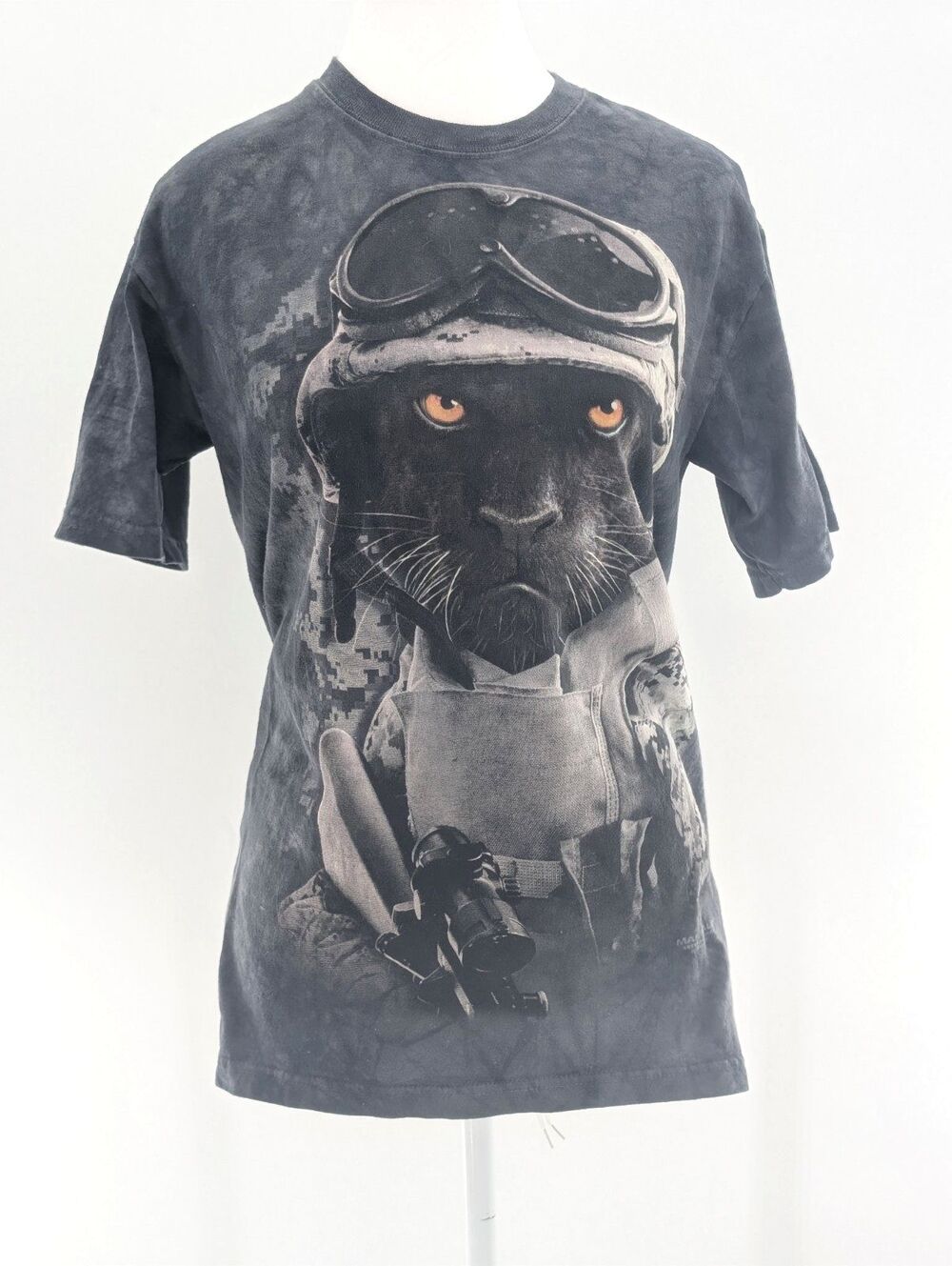 The Mountain Black Panther Combat Manimals Military Army T-Shirt SIze Small